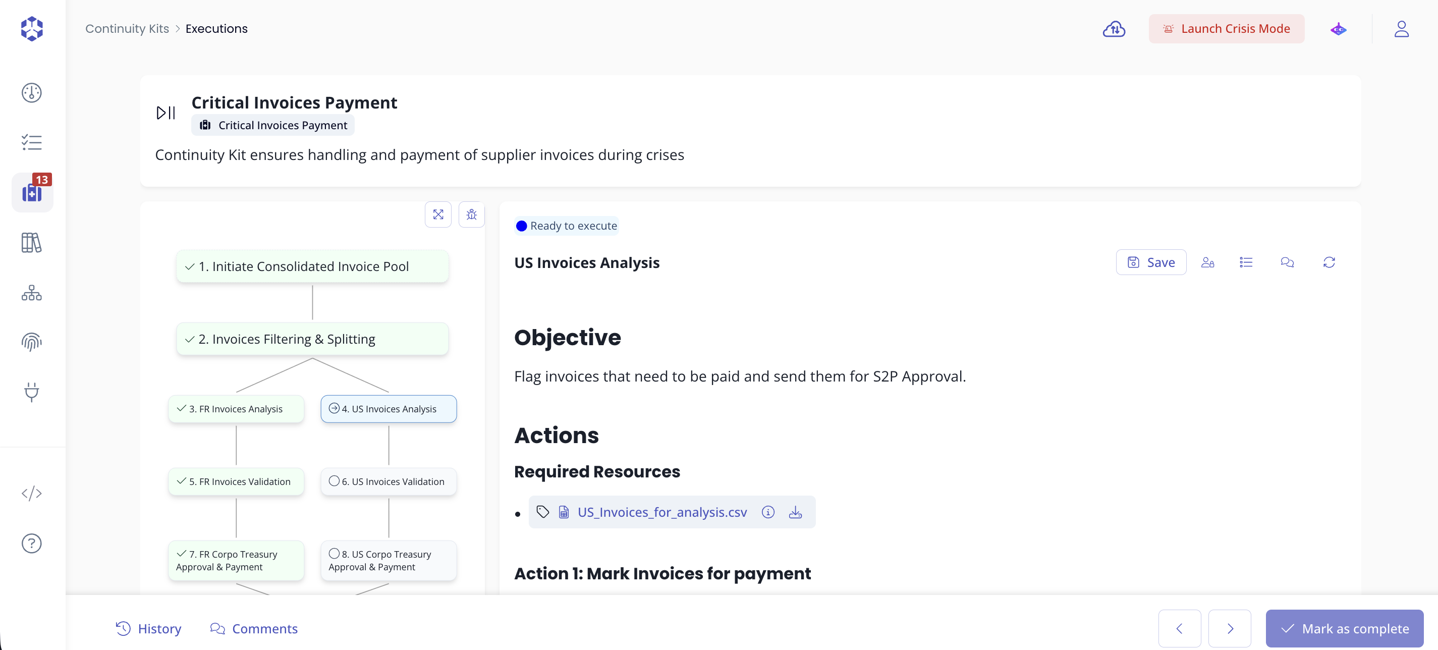 Standalone Execution interface